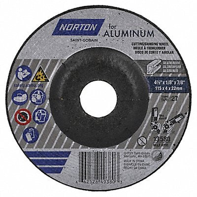 NORTON 66252849380 Depressed Centre Wheel
