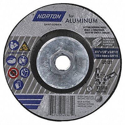 NORTON 66252849381 Depressed Centre Wheel