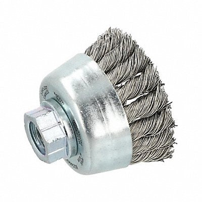 GRAINGER 66254443286 Cup Brush 2 3/4 Dia Stainless Steel Bristle