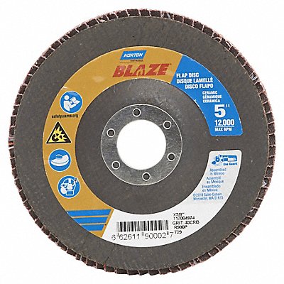 NORTON 66261190002 Flap Disc Ceramic Type 29 5 dia