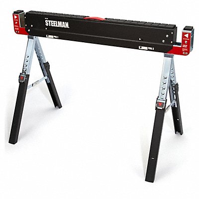 STEELMAN 67104G Sawhorse Work Table 42-9/64 in Steel