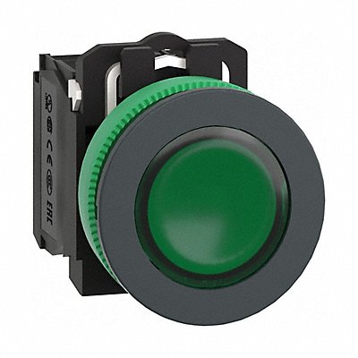 SCHNEIDER ELECTRIC XB5FW33M5 Illuminated Push Button FullVolt Green 1NO/1NC