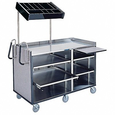 LAKESIDE 68010GS Mobile Kiosk 60x70x27-1/2 In