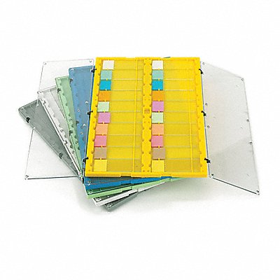 GLOBE SCIENTIFIC 513029Y Slide Holder 292 x 197 mm Yellow PK12