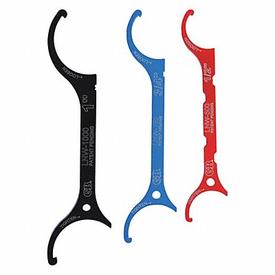 GARDNER BENDER LNW3PC Locknut Wrench Set 1/5 Thick 1-9/10 D