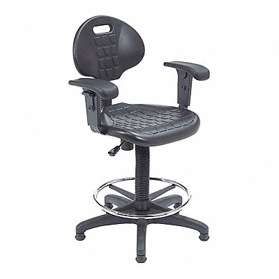 NATIONAL PUBLIC SEATING 6722HBA Stool with Backrest Poly