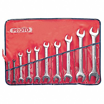 PROTO J3000H Opn End Wrench St #Pcs 10 DblEnd