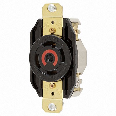 HUBBELL HBL2710 Locking Receptacle 30 A Black Nylon L14-30R 1Gng