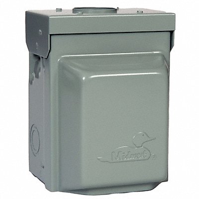 GE U054 Unmtr Pwr Outlet Gng 50A Stl 14-50R