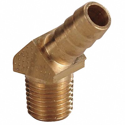 GRAINGER 6AFR5 Barbed Hose Fitting Hose ID 3/8 NPT