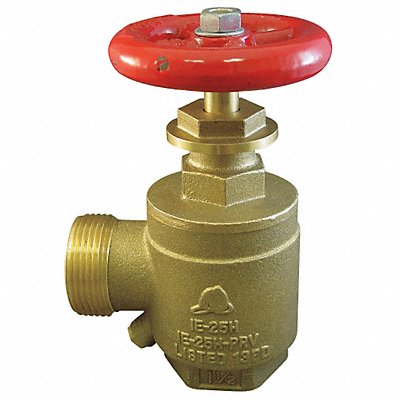 MOON AMERICAN 1701521 Angle Valve 1.5 In FNPTxMNH Brass Rising