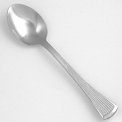 WALCO WL1807 Dessert Spoon 7 1/8 in L Silver PK36