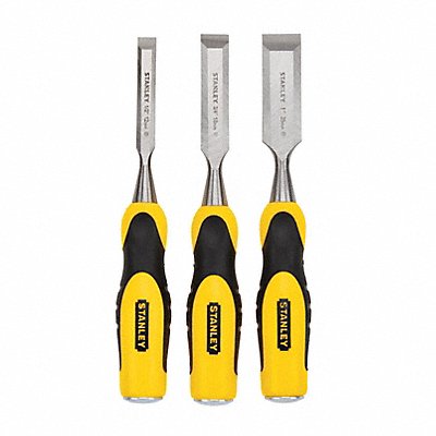 STANLEY 16300 Wood Chisel Set 3 Pieces 1/2 3/4 1 In.