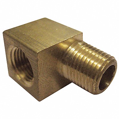 GRAINGER 6AYU3 90 Street Elbow Brass 3/8 in 10 PK