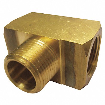 GRAINGER 6AYV8 Extruded Branch Tee Brass 1/2 in NPT