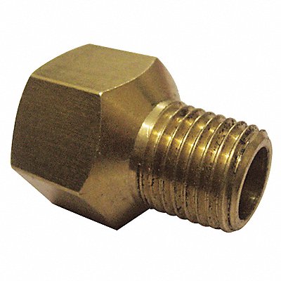 GRAINGER 6AYX6 Reducing Adaptor Brass 1/4 x 1/8 10 PK