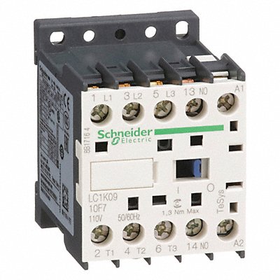 SCHNEIDER LC1K0910F7 Miniature IEC Magnetic Non Reversing 110VAC