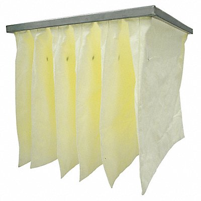 GRAINGER 2JVK2 Pocket Air Filter 24x12x15 MERV 11