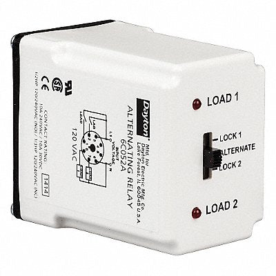 DAYTON 6C051 Alternating Relay 24VAC DPDT Cross-Wired