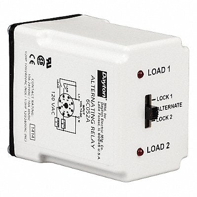 DAYTON 6C052 Alternating Relay 120VAC DPDTCross-Wired