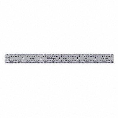 MITUTOYO 182222 Steel Rule Flexible 12In 32/64/50/100ths