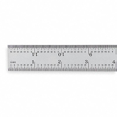 MITUTOYO 182121 Steel Rule Rigid 12 In 8/16/32/64ths