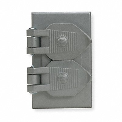 HUBBELL WIRING DEVICE-KELLEMS HBL5205WO Weatherproof Cover Aluminum Self Closing