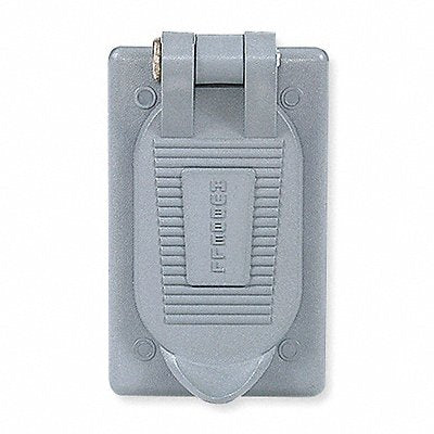 HUBBELL WIRING DEVICE-KELLEMS HBL5222 Weatherproof Cover Thermoplastic Grey