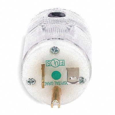 HUBBELL HBL8315CT Straight Blade Plug Clr 20 A Stnd 5-20P