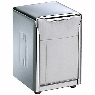 GRAINGER H985X Napkin Dispenser 4 in D 5 1/2 in H SLVR