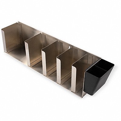 GRAINGER L1022 Lid Organiser 6 1/2 in H Silver