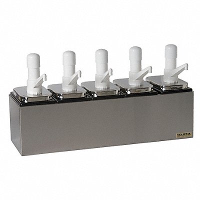 SAN JAMAR P9715 Condiment Centre 12 1/2 in H Silver