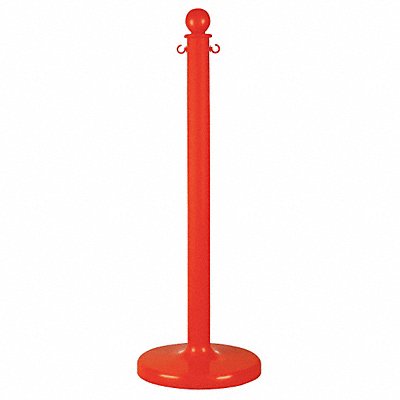 GRAINGER 964056 E1218 Medium Duty Stanchion 40 in H Red PK6