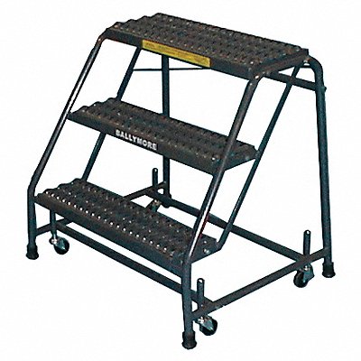BALLYMORE 318XSU Rolling Ladder Steel 28-1/2 In.H