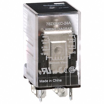 SCHNEIDER 782XBXC24A H8016 General Purpose Relay 24VAC DPDT 8Pins