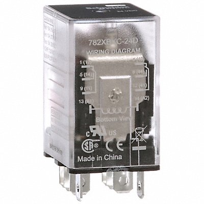 SCHNEIDER 782XBXC24D H8016 General Purpose Relay 24VDC DPDT 8Pins