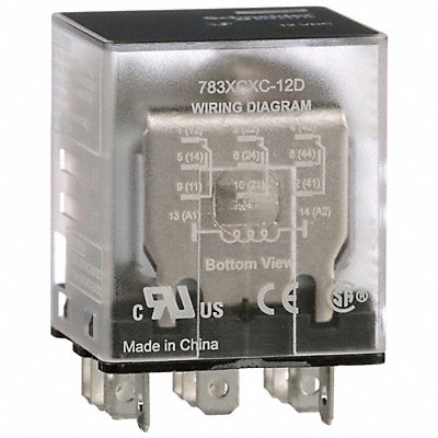 SCHNEIDER 783XCXC12D H8029 General Purpose Relay 12VDC 3PDT 11Pins