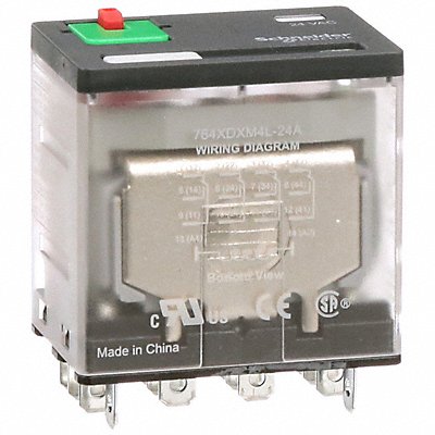 SCHNEIDER 784XDXM4L24A H8036 General Purpose Relay 24VAC 4PDT 14Pins