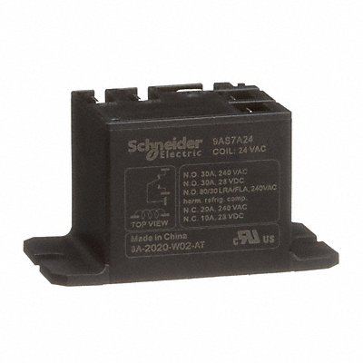 SCHNEIDER 9AS7A24 H8128 Enclosed Power Relay 24VAC SPDT 5Pins