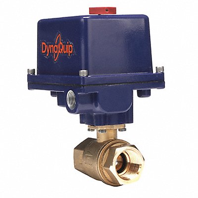 DYNAQUIP CONTROLS 189025B1 Electronic Ball Valve Brass 1 In.