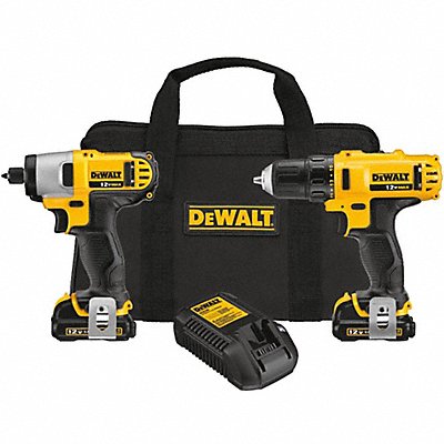 DEWALT DCK211S2 Cordless Combination Kit 2 Tools 12V DC