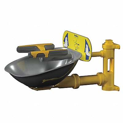 BRADLEY S19224T Eyewash Station Wall Mnt SS 15-1/2W