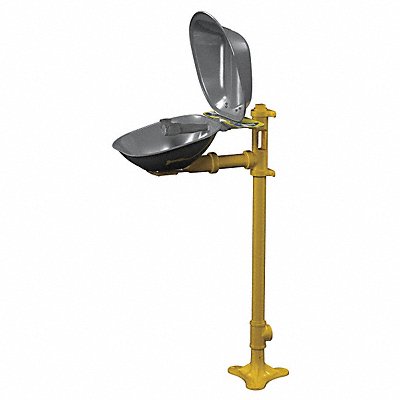 BRADLEY S19214DC Eyewash Station w/Cover Ped SS 15-1/2 W