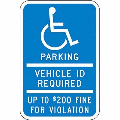 LYLE HCMN0112HA ADA Handicapped Parking Sign 18 x 12