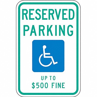 LYLE HCWV0112HA ADA Handicapped Parking Sign 18 x 12