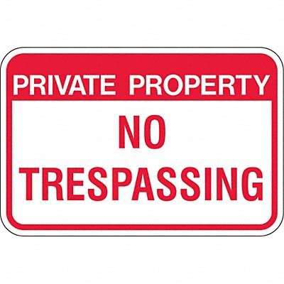 LYLE PPR02318HA Admittance Sign 12 in Aluminum