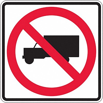 LYLE R5224DA D9706 No Trucks Traffic Sign 24 x 24