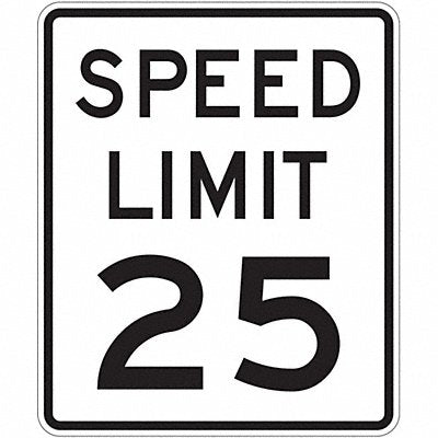 LYLE R212518DA Speed Limit 25 Traffic Sign 24 x 18