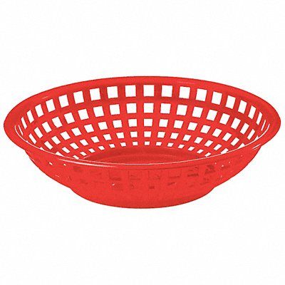 TABLECRAFT PRODUCTS COMPANY 1075R Food Serving Basket 8 in W Red PK36