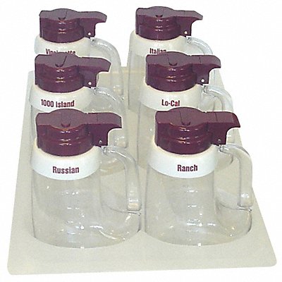 TABLECRAFT PRODUCTS COMPANY 483 Dressing Dispenser Set 48 oz PK6